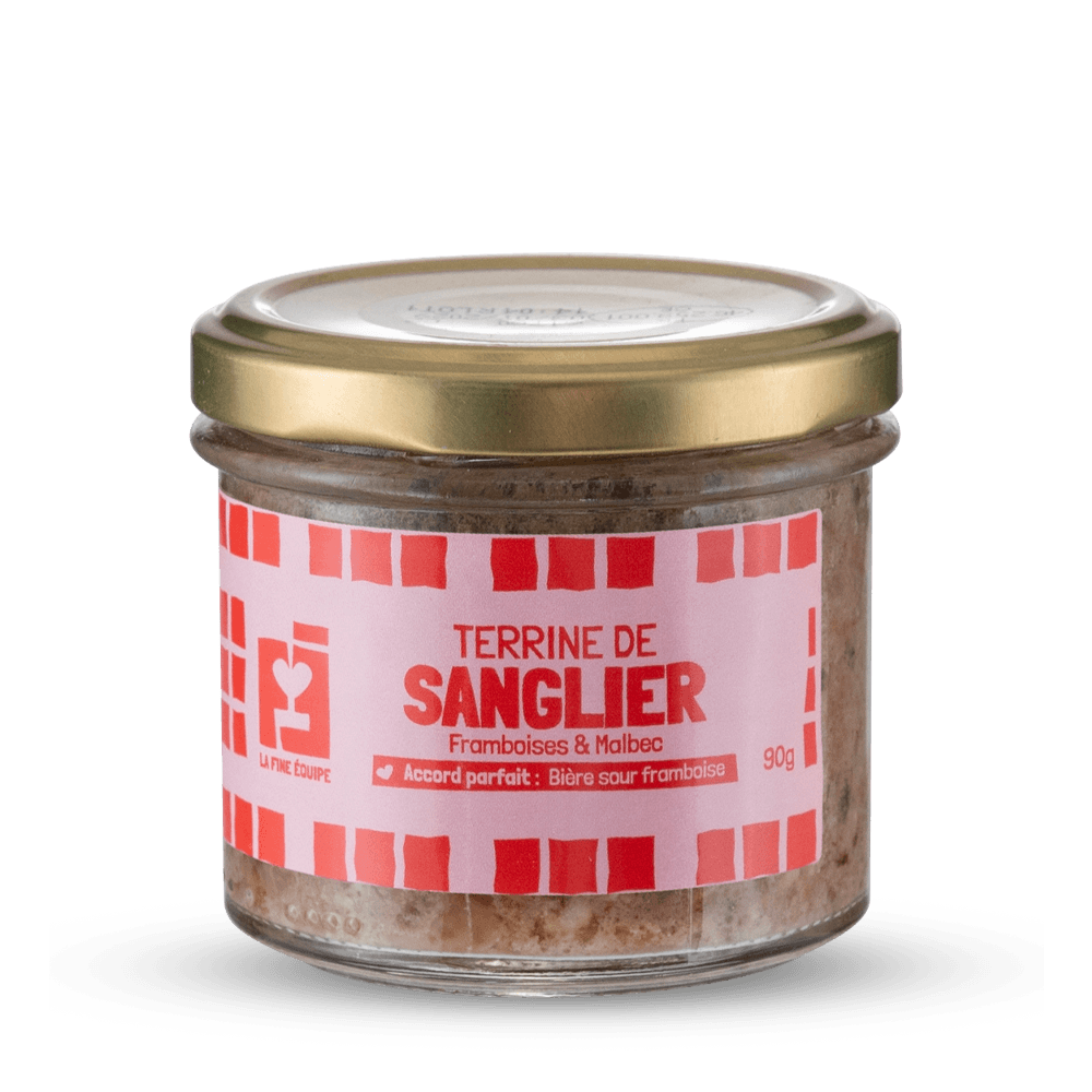 La Fine Equipe - Terrine de Sanglier aux Framboises et au Malbec 90 g