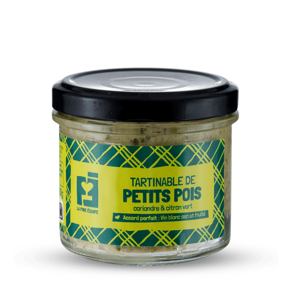 La Fine Equipe - Tartinable de Petits Pois Coriandre et Citron Vert 90 g