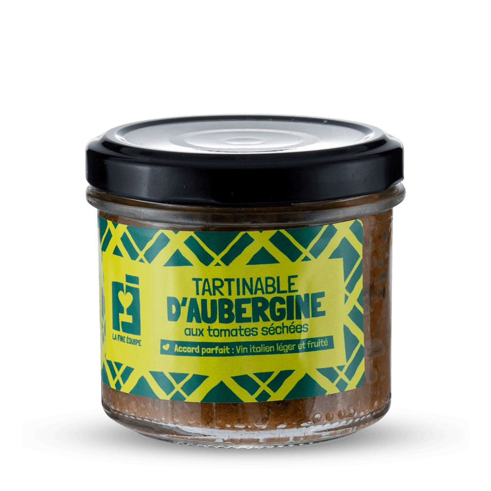 La Fine Equipe - Tartinable d'Aubergines aux Tomates Séchées 90 g