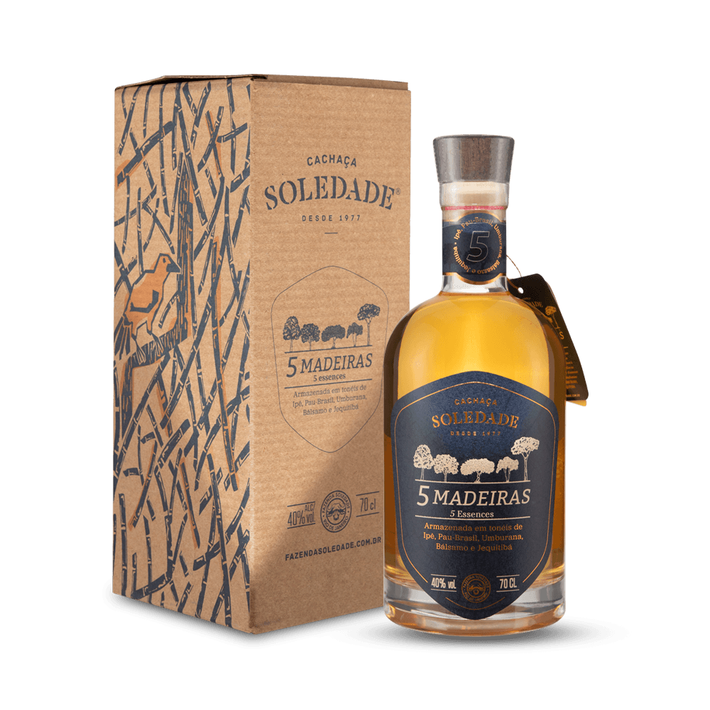 Cachaca Soledade 5 Madeiras 40%
