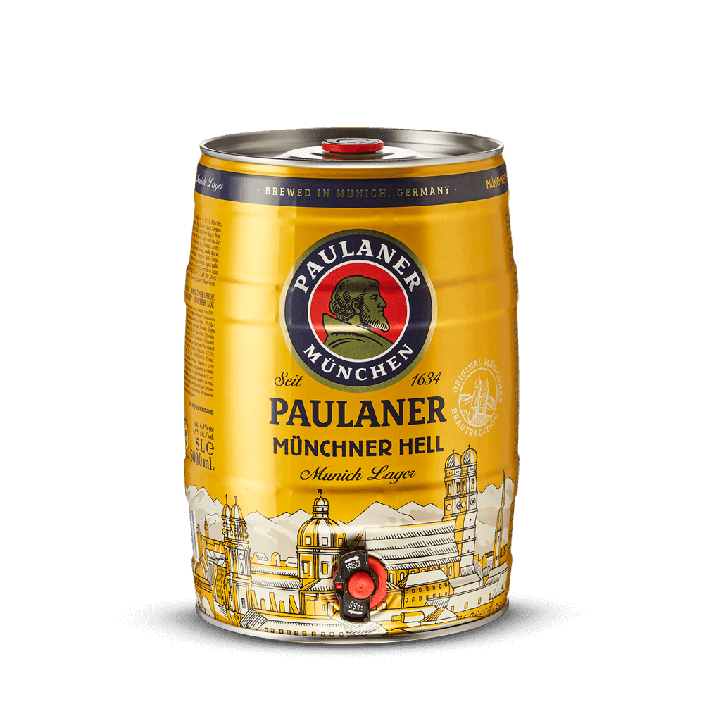 Mini-Fût Paulaner Münchner Hell 5L