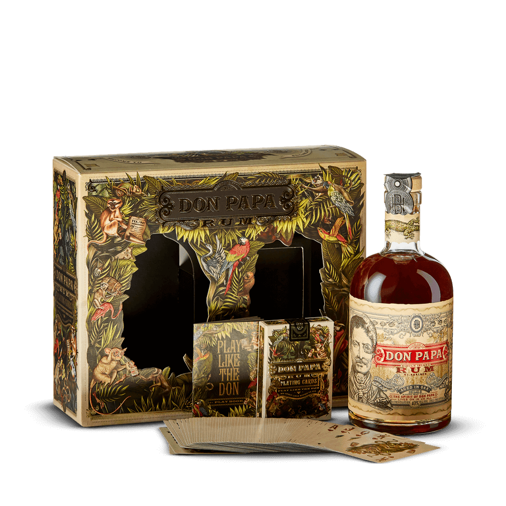 Coffret Don Papa + un jeu de carte 40%