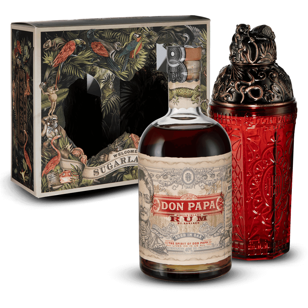 Coffret Don Papa Sugarlandia 40% + 1 Shaker