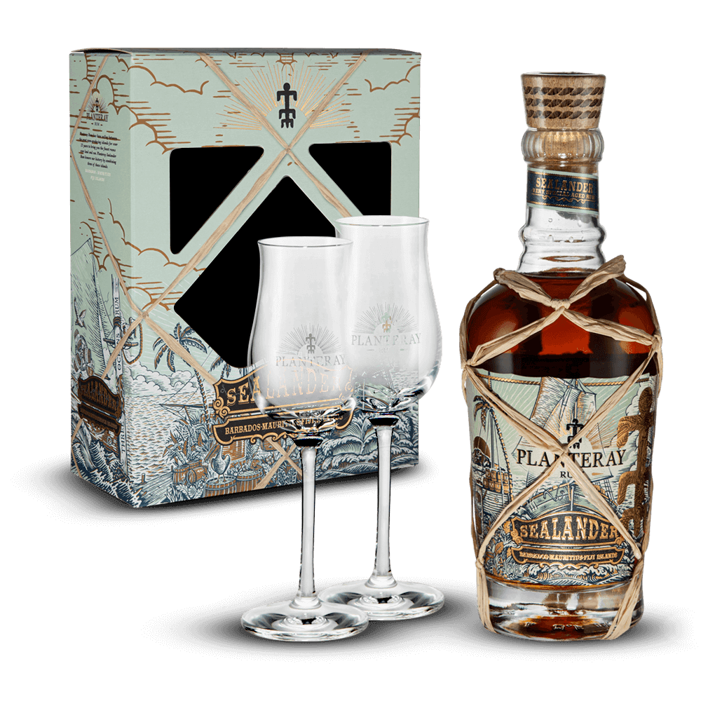Coffret Planteray Sealander 40% + 2 Verres