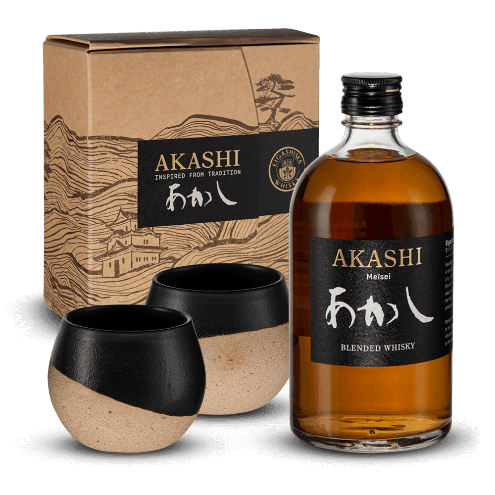 Coffret Akashi Meïsei + 2 Japanese Cups