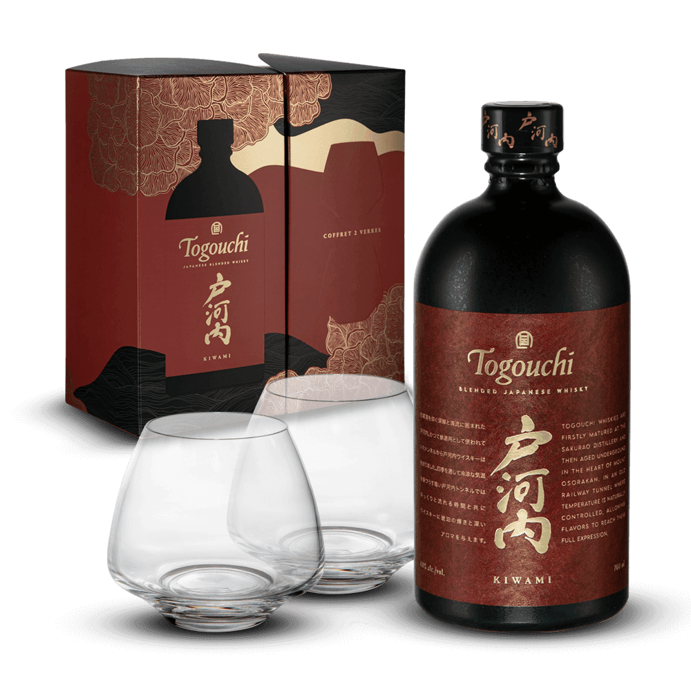 Coffret Togouchi Kiwami + 2 verres 40%