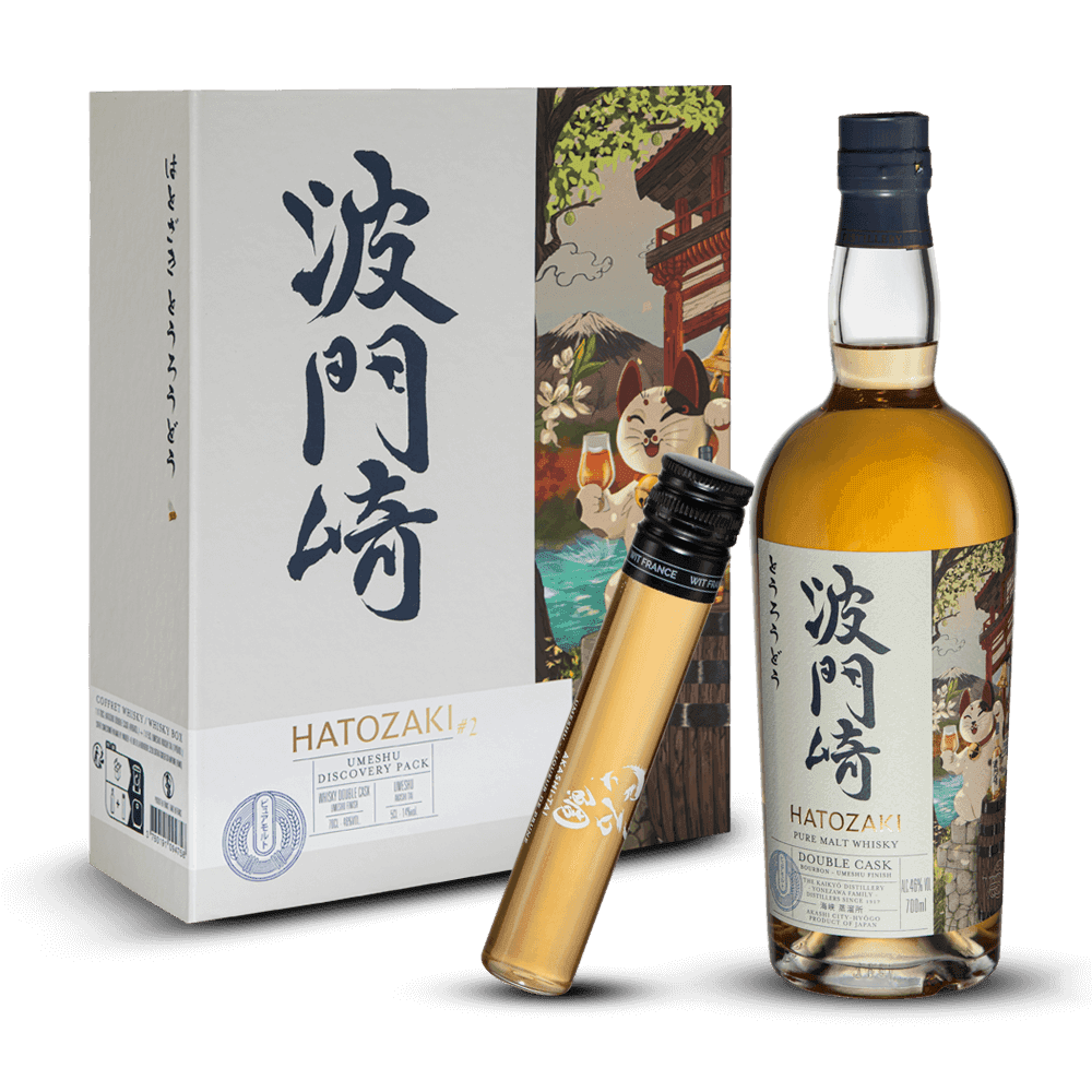 Coffret Hatozaki Double Cask Discovery 46% + Wit 5cl 14%