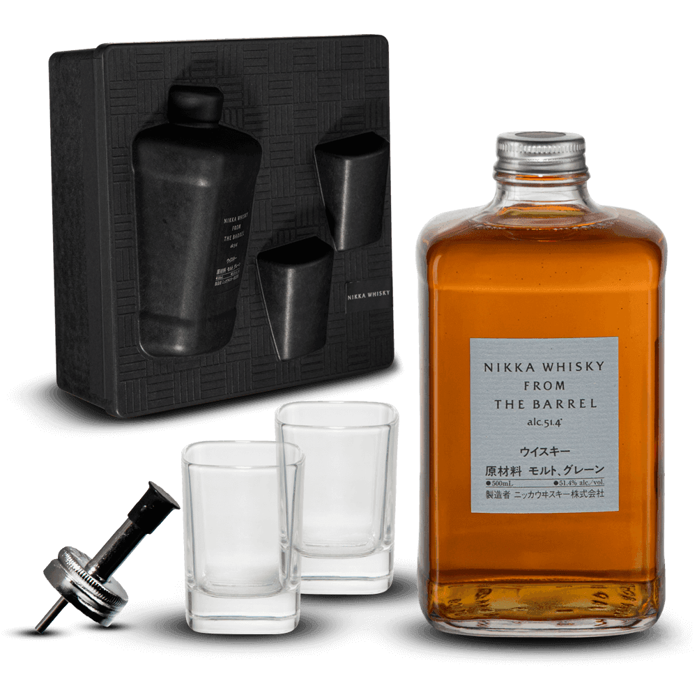 Coffret Nikka From The Barrel Silhouette 51,4% + 2 Verres