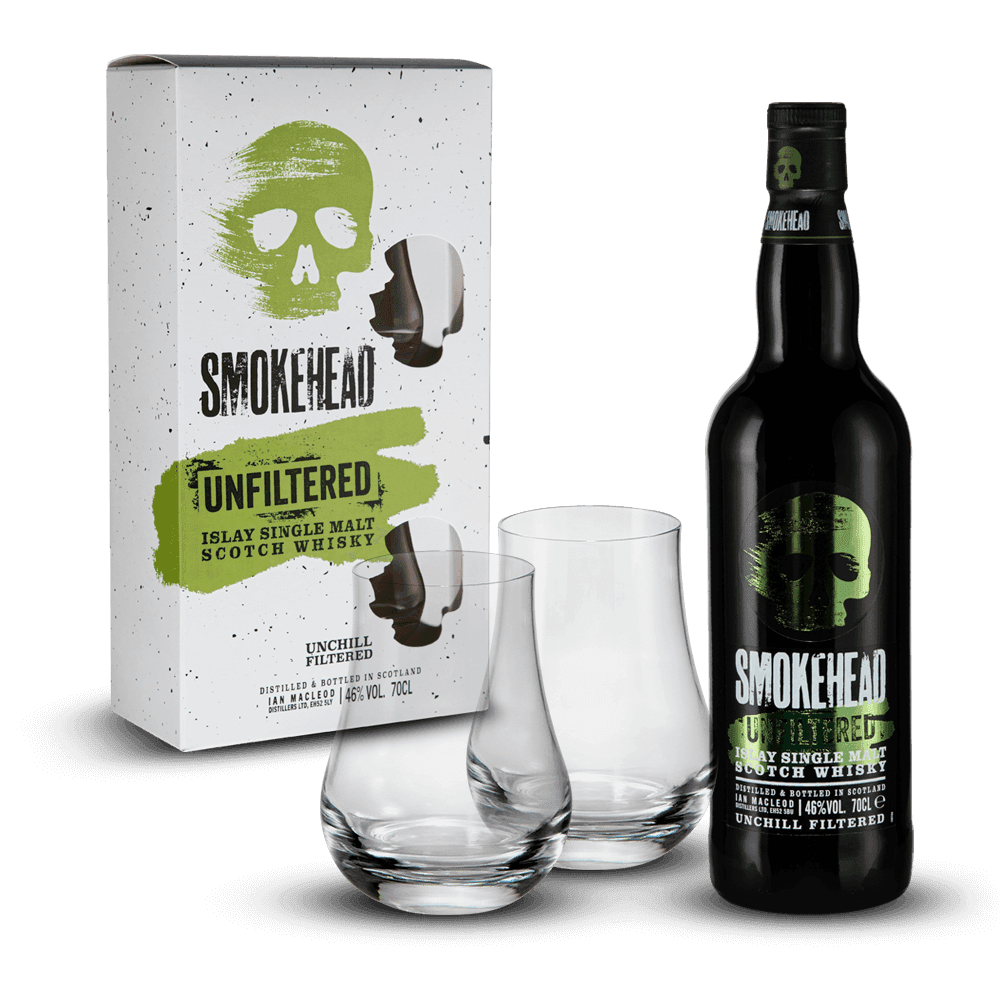 Coffret Smokehead 46% + 2 Verres