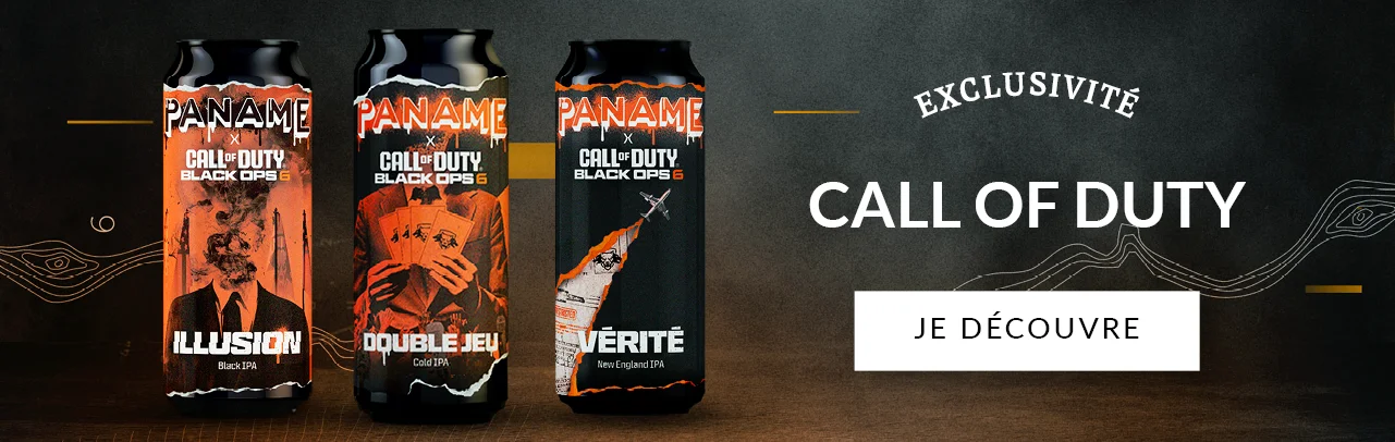 Menu Bière - Call of Duty x Paname Brewing Comapny