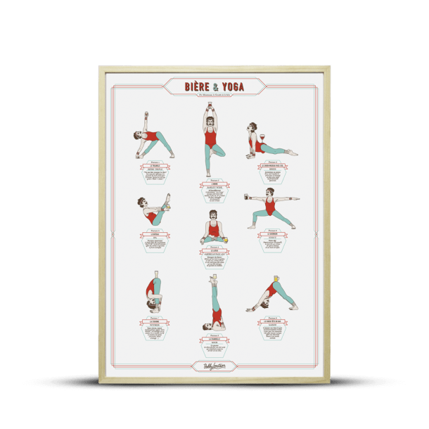 Poster "Bière et Yoga"