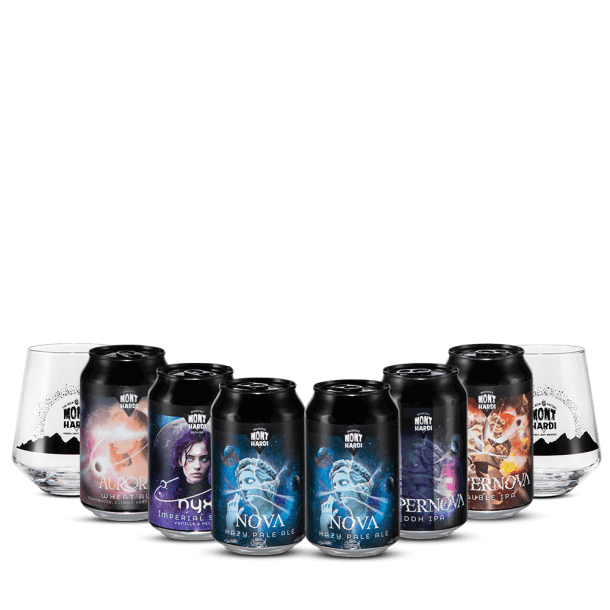 Pack Mont Hardi Craft 6 Bières + 2 Verres