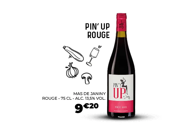 Vin rouge Pin'Up